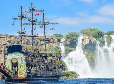 BALIKCI BARINAĞI ALİ BABA KORSAN TEKNESİ  İLE ŞELALE TURU